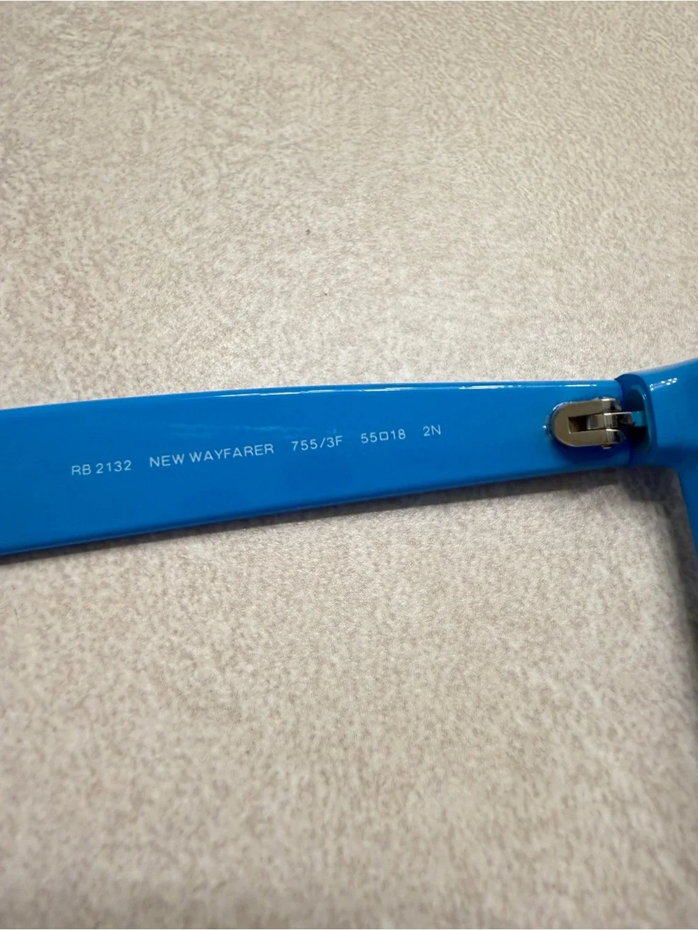 Ray-Ban Women’s Bright Blue Sunglasses with Blue Case